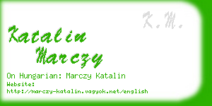 katalin marczy business card